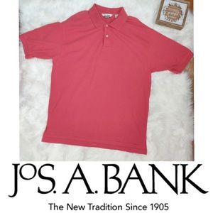 JOS A. BANK Sportswear Peach Polo Top Size Large